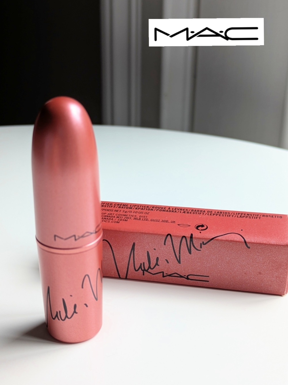 Limited Edition MAC Nicki Minaj Nicki's Nude Lipstick -crème Pink/Peach RARE - Picture 8 of 11